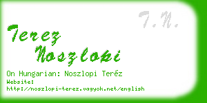terez noszlopi business card